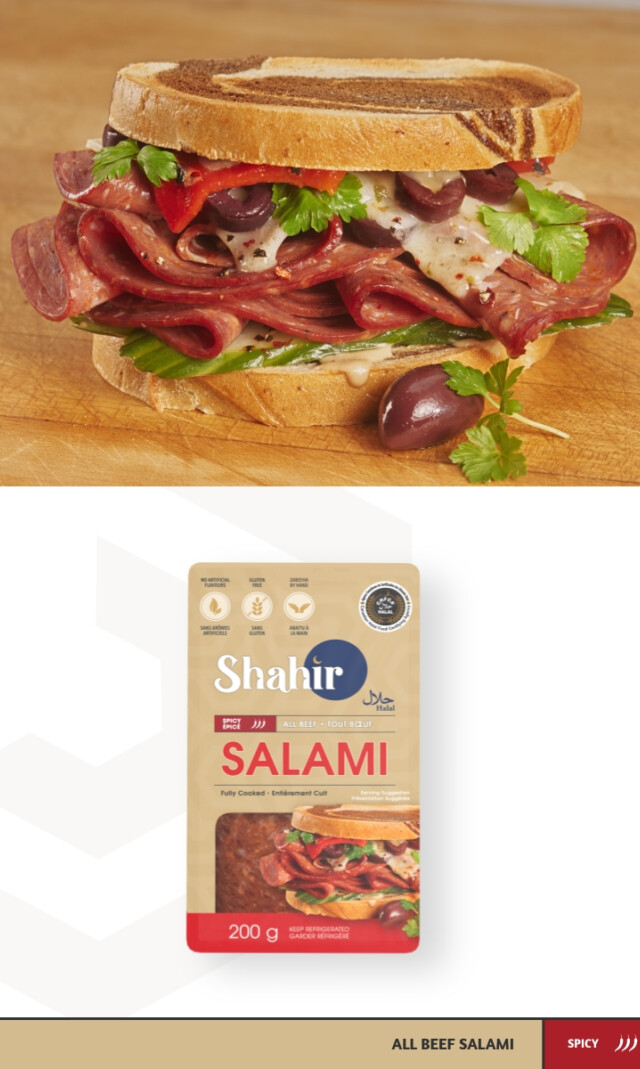 All Beef Salami (Mild) Product and Packaging
